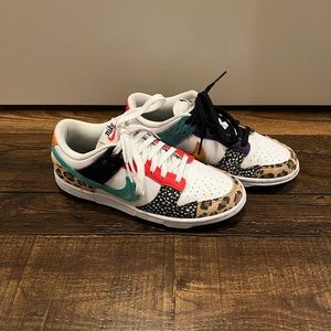 Animal Print nike dunks size 6